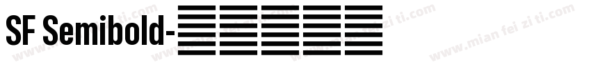 SF Semibold字体转换